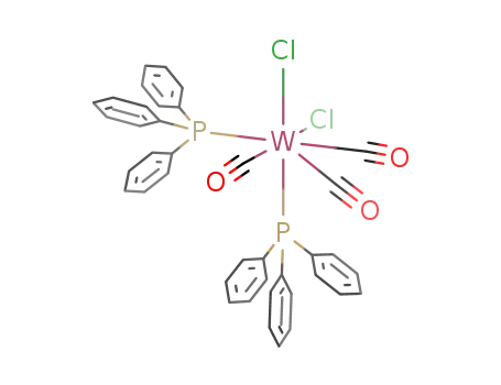 Molecular Structure of 18130-04-6 (Tungsten, tricarbonyldichlorobis(triphenylphosphine)-)