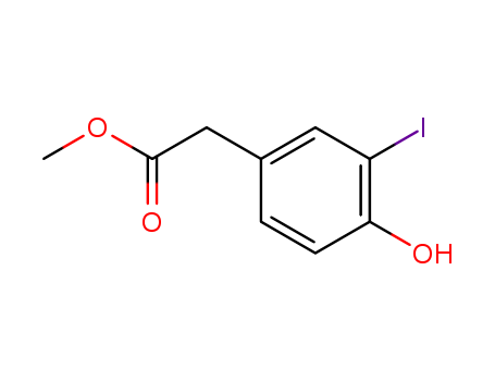 Benzeneacetic acid, 4-hydroxy-3-iodo-, methyl ester