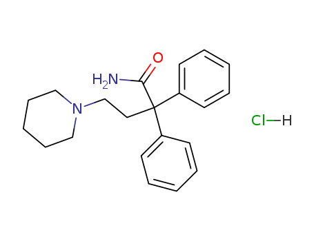 1-Piperidinebutanamide,a,a-diphenyl-, hydrochloride (1:1)