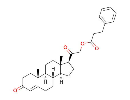 [2-(10,13-dimethyl-3-oxo-1,2,6,7,8,9,11,12,14,15,16,17-dodecahydrocyclopenta[a]phenanthren-17-yl)-2-oxoethyl]3-phenylpropanoate