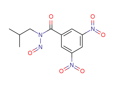 Molecular Structure of 409322-21-0 (3,5-dinitro-benzoic acid-(isobutyl-nitroso-amide))