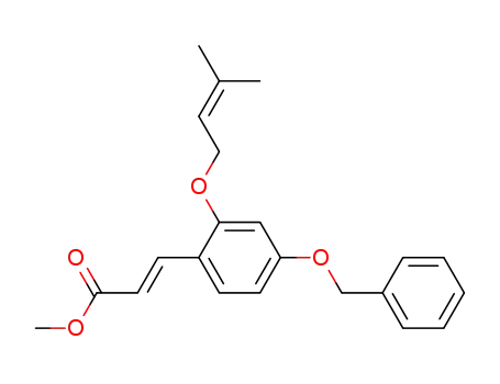 methyl 4'-benzyloxy-2'-(3-methylbut-2-enyloxy)cinnamate