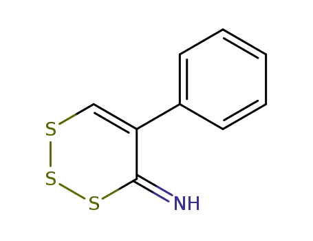 Molecular Structure of 111988-23-9 (4H-1,2,3-Trithiin-4-imine, 5-phenyl-)