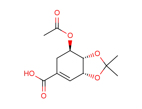(3R,4S,5R)-5-acetoxy-3,4-(isopropylidenedioxy)cyclohex-1-enecarboxylic acid