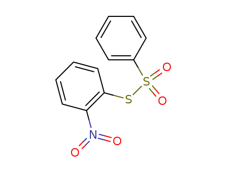Molecular Structure of 18512-80-6 (Benzenesulfonothioic acid, S-(2-nitrophenyl) ester)