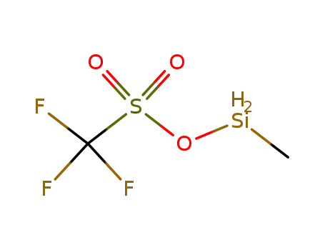 Molecular Structure of 131061-36-4 (Methanesulfonic acid, trifluoro-, methylsilyl ester)