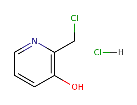 Molecular Structure of 80322-74-3 (3-Pyridinol, 2-(chloromethyl)-, hydrochloride)