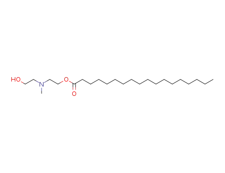 Molecular Structure of 63833-72-7 (Octadecanoic acid 2-[(2-hydroxyethyl)methylamino]ethyl ester)