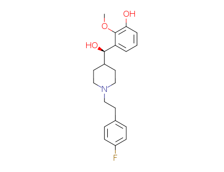 4-Piperidinemethanol,1-[2-(4-fluorophenyl)ethyl]-a-(3-hydroxy-2-methoxyphenyl)-, (aR)-(189192-18-5)