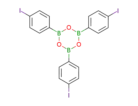 Molecular Structure of 7519-90-6 (tris(4-iodo phenyl)boroxine)