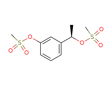 Molecular Structure of 1233378-72-7 ([3-[(1R)-1-methylsulfonyloxyethyl]phenyl] methanesulfonate)