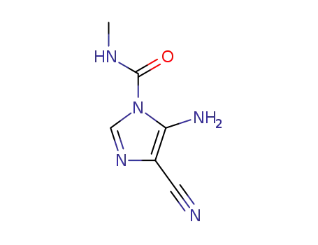 Molecular Structure of 196806-16-3 (5-amino-1-(N-methylcarbamoyl)imidazole-4-carbonitrile)