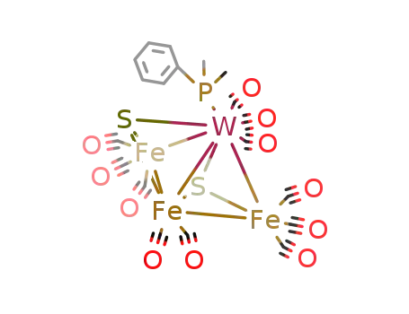 WFe3(CO)11(PMe2Ph)(μ3-S)2