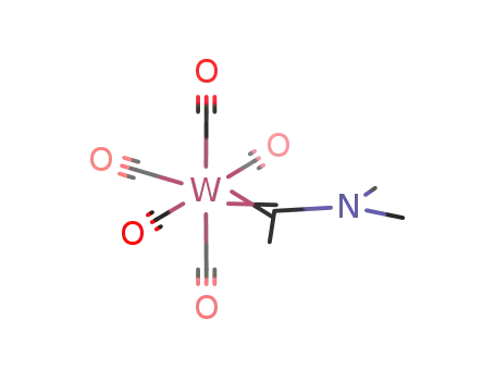 Molecular Structure of 52394-35-1 ((dimethylamino(methyl))carbene(pentacarbonyl)tungsten<sup>(0)</sup>)