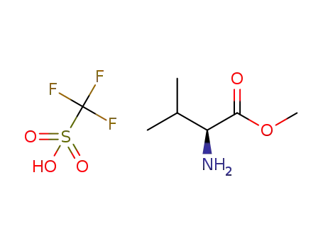 Molecular Structure of 1428647-69-1 ((L)-valine methyl ester triflate)