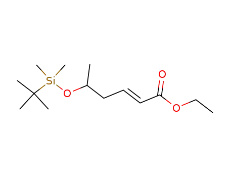 Molecular Structure of 68726-88-5 (ethyl (E)-5-((tert-butyldimethylsilyl)oxy)hex-2-enoate)