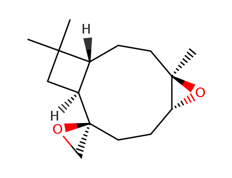 Molecular Structure of 60444-80-6 ((2R,5R,6R)-2,12:5,6-diepoxycaryophyllane)