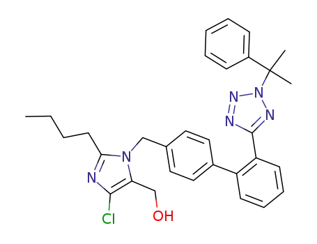 (2-butyl-5-chloro-3-{2'-[2-(1-methyl-1-phenyl-ethyl)-2H-tetrazol-5-yl]-biphenyl-4-ylmethyl}-3H-imidazol-4-yl)-methanol