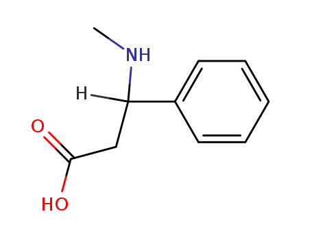 Molecular Structure of 76497-43-3 (3-METHYLAMINO-3-PHENYL-PROPIONIC ACID)