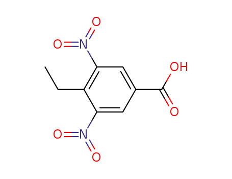 Molecular Structure of 477953-15-4 (Benzoic acid, 4-ethyl-3,5-dinitro-)