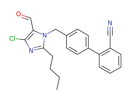 2-n-Butyl-4-chloro-1-[(2'-cyanobiphenyl-4-yl)methyl]imidazole-5-carboxaldehyde