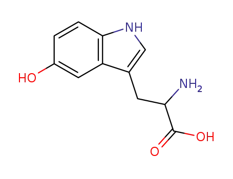 Molecular Structure of 4350-07-6 (D-2-AMINO-3-(5-HYDROXYINDOLYL)PROPIONIC ACID)