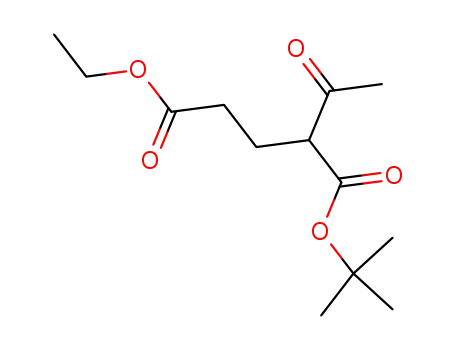 Molecular Structure of 191171-80-9 (2-acetyl-glutaric acid-5-ethyl ester-1-<i>tert</i>-butyl ester)