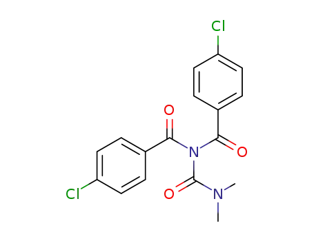 Molecular Structure of 104417-74-5 (1,1-Bis-(4-chloro-benzoyl)-3,3-dimethyl-urea)