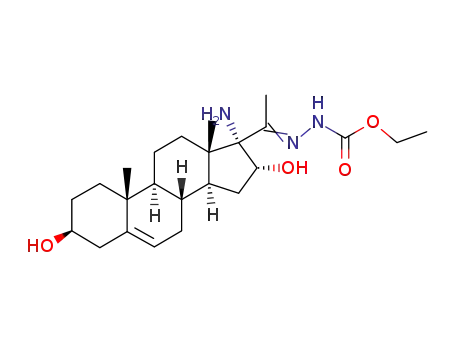17α-Aminopregn-5-en-3β,16α-diol-20-one ethoxycarbonylhydrazone