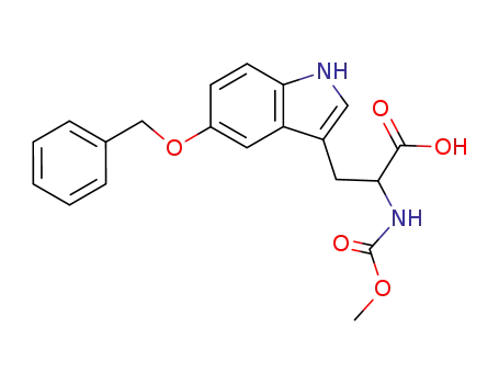 Molecular Structure of 93272-16-3 (L-Tryptophan, N-(methoxycarbonyl)-5-(phenylmethoxy)-)
