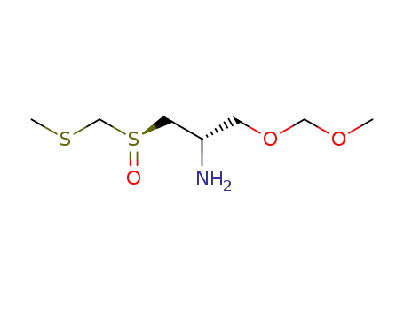 Molecular Structure of 95407-13-9 ((R<sub>S</sub>)-O-(methoxymethyl)-S-((methylthio)methyl)-D-cysteinol S-oxide)