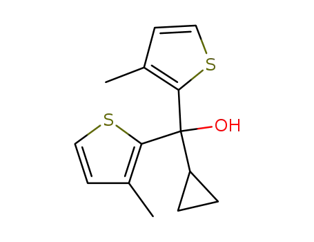 Molecular Structure of 148319-26-0 (cyclopropylbis(3-methyl-2-thienyl)methanol)