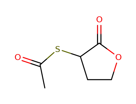 Molecular Structure of 14222-41-4 (S-(2-oxotetrahydrofuran-3-yl) ethanethioate)