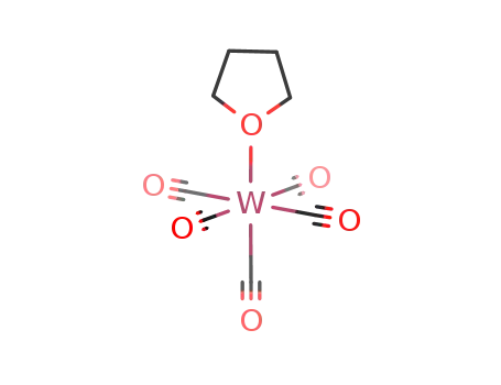 Molecular Structure of 36477-75-5 (tungsten pentacarbonyl tetrahydrofuran)