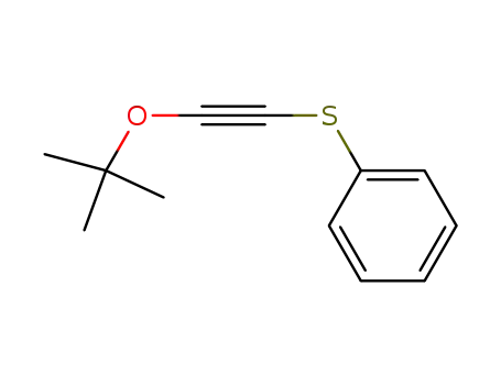 Molecular Structure of 79894-50-1 (Benzene, [[(1,1-dimethylethoxy)ethynyl]thio]-)