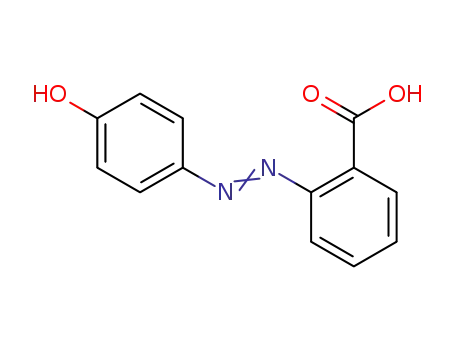 Molecular Structure of 1634-82-8 (2-(4-Hydroxyphenylazo)benzoic acid)
