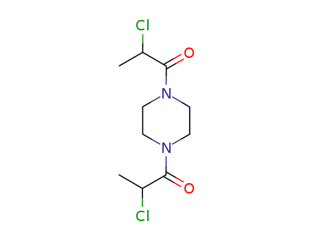 2-chloro-1-[4-(2-chloropropanoyl)piperazin-1-yl]propan-1-one cas  6328-56-9
