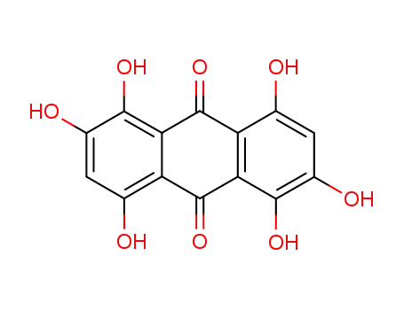 Molecular Structure of 61169-36-6 (1,2,4,5,6,8-Hexahydroxyanthracene-9,10-dione)