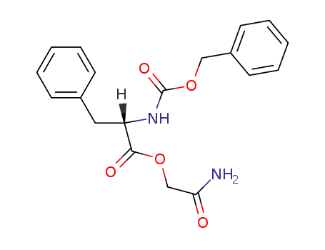 Molecular Structure of 4816-89-1 (L-Phenylalanine, N-[(phenylmethoxy)carbonyl]-, 2-amino-2-oxoethyl
ester)