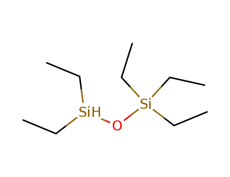 Molecular Structure of 61233-74-7 (1,1,1,3,3-Pentaethylpropanedisiloxane)