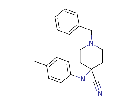 4-Piperidinecarbonitrile,4-[(4-methylphenyl)amino]-1-(phenylmethyl)- cas  972-19-0