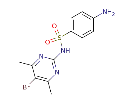 Molecular Structure of 116-45-0 (4-amino-N-(5-bromo-4,6-dimethyl-2-pyrimidinyl)benzenesulphonamide)