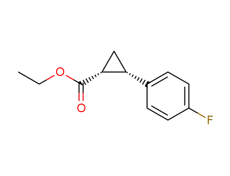 Cyclopropanecarboxylic acid, 2-(4-fluorophenyl)-, ethyl ester,
(1R,2R)-rel-
