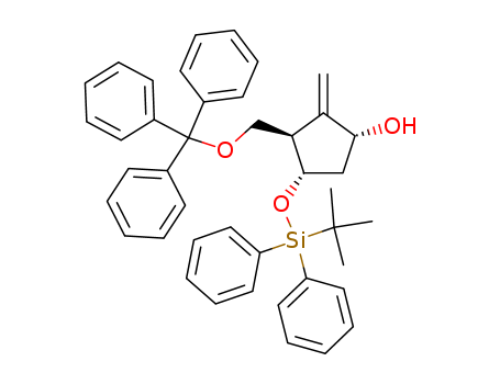 (1R,3R,4S)-4-(tert-Butyl-diphenyl-silanyloxy)-2-methylene-3-trityloxymethyl-cyclopentanol