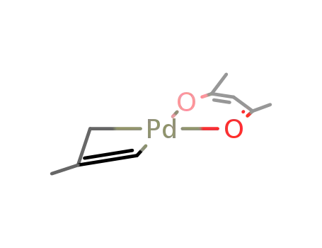 Molecular Structure of 32660-97-2 (Pd(η3-methallyl)(acetylacetonato)palladium)