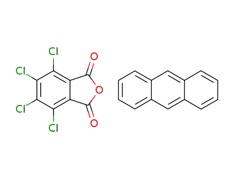 Molecular Structure of 1171-27-3 (1:1 anthracene-tetrachlorophthalic anhydride)