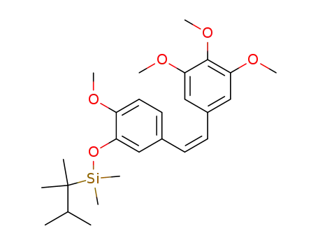 {2-Methoxy-5-[(Z)-2-(3,4,5-trimethoxy-phenyl)-vinyl]-phenoxy}-dimethyl-(1,1,2-trimethyl-propyl)-silane