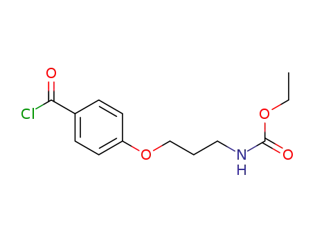 Molecular Structure of 1401355-78-9 (4-[(3-carbethoxyamino)-propoxy]benzoylchloride)
