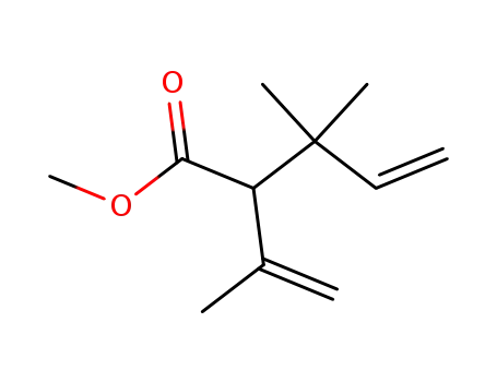 Molecular Structure of 88226-96-4 (4-Pentenoic acid, 3,3-dimethyl-2-(1-methylethenyl)-, methyl ester)