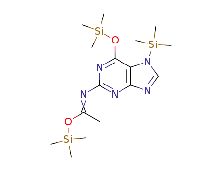 Molecular Structure of 134222-17-6 (C<sub>16</sub>H<sub>31</sub>N<sub>5</sub>O<sub>2</sub>Si<sub>3</sub>)
